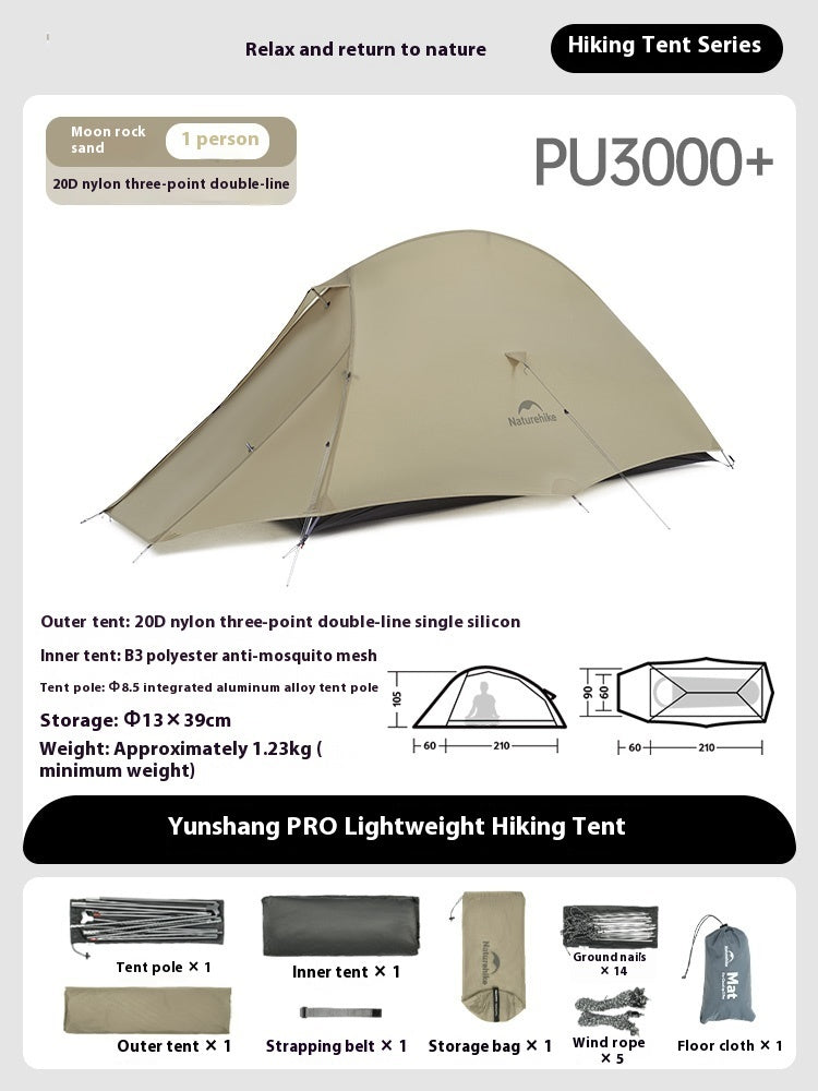 Ultralight Professional Hiking Tent Outdoor Lightweight Mountaineering Rainproof Tent