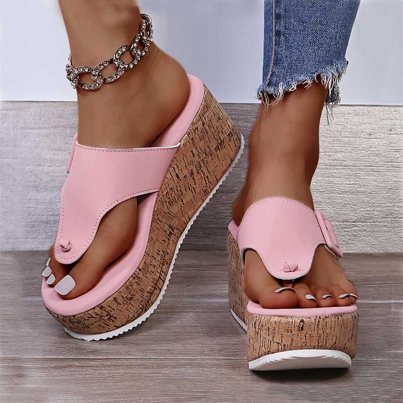 Women's Fashion Wedge Buckle Sandals