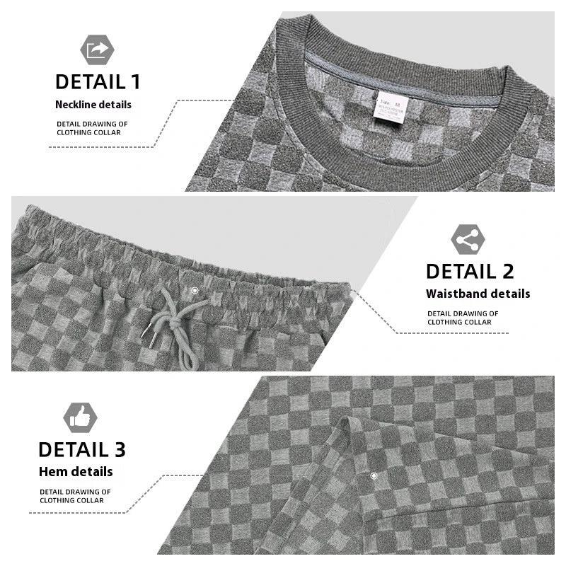 Five-point Checkerboard Plaid Loose Sports And Leisure Shorts