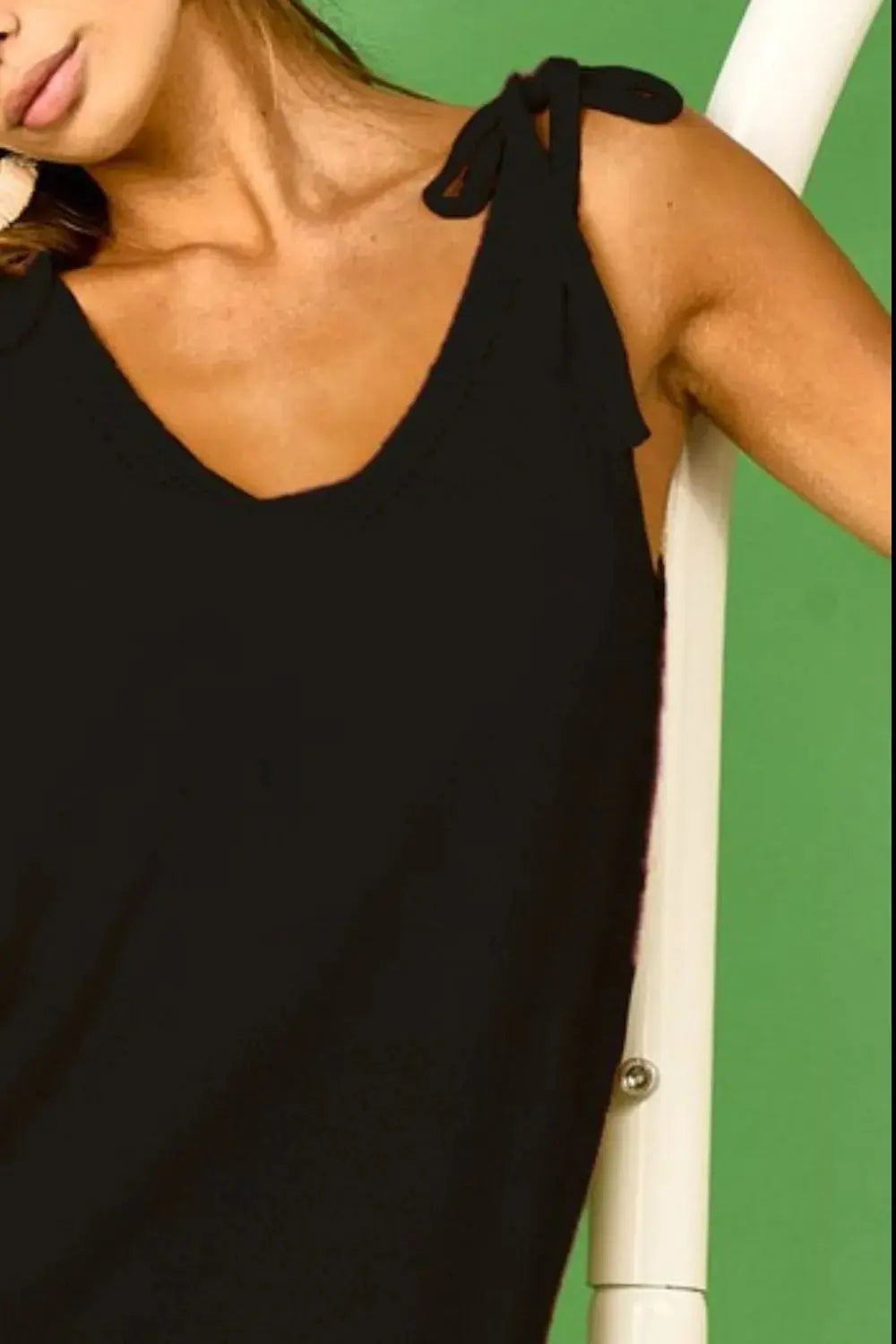 Women's Knit Tank Top Knit Tank Top - Solid Color Sleeveless - Casual