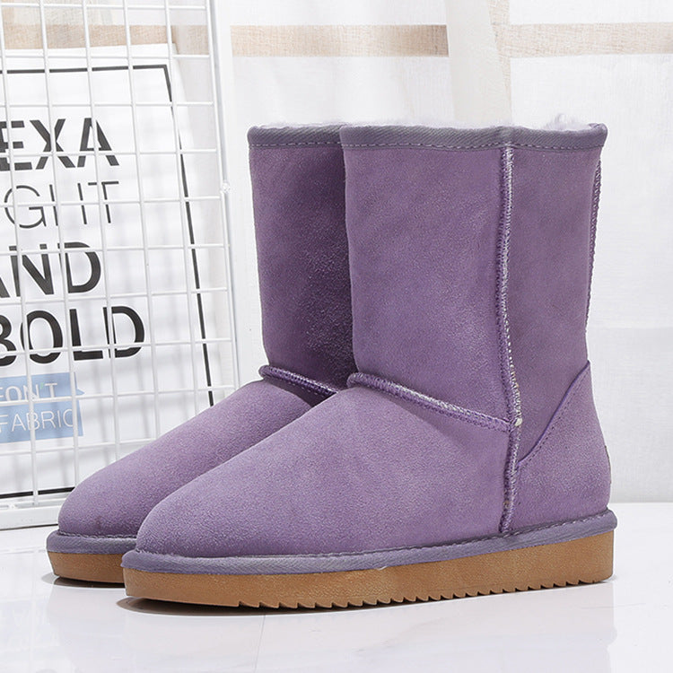 Middle Tube Plus Velvet Warm Boots