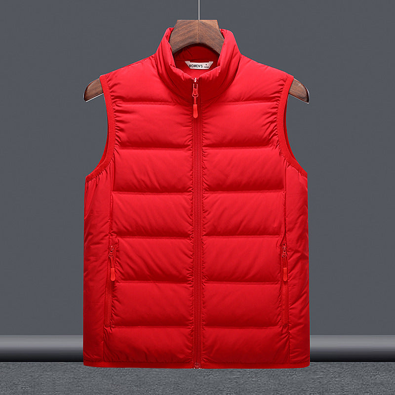 Thickened Down Jacket Stand-Up Collar Lightweight Couples Vest Outerwear