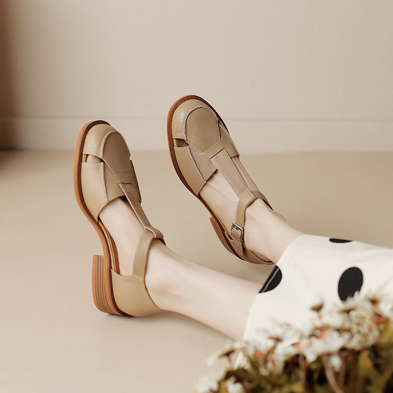 Women's Retro Flat Bottom Sandals