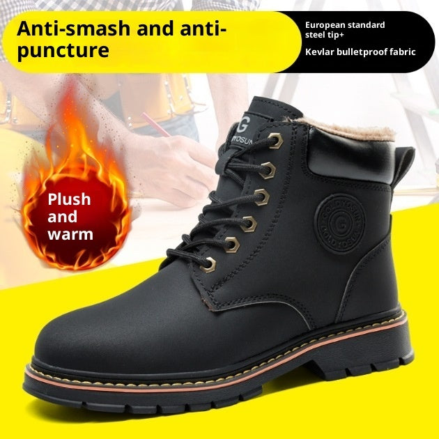 Mid-top Steel Toe Protective Shoes
