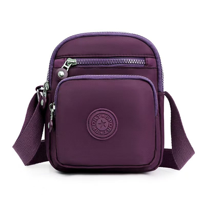 Lightweight Multi-Layer Oxford Cloth Crossbody Fashionable Small Square Bag