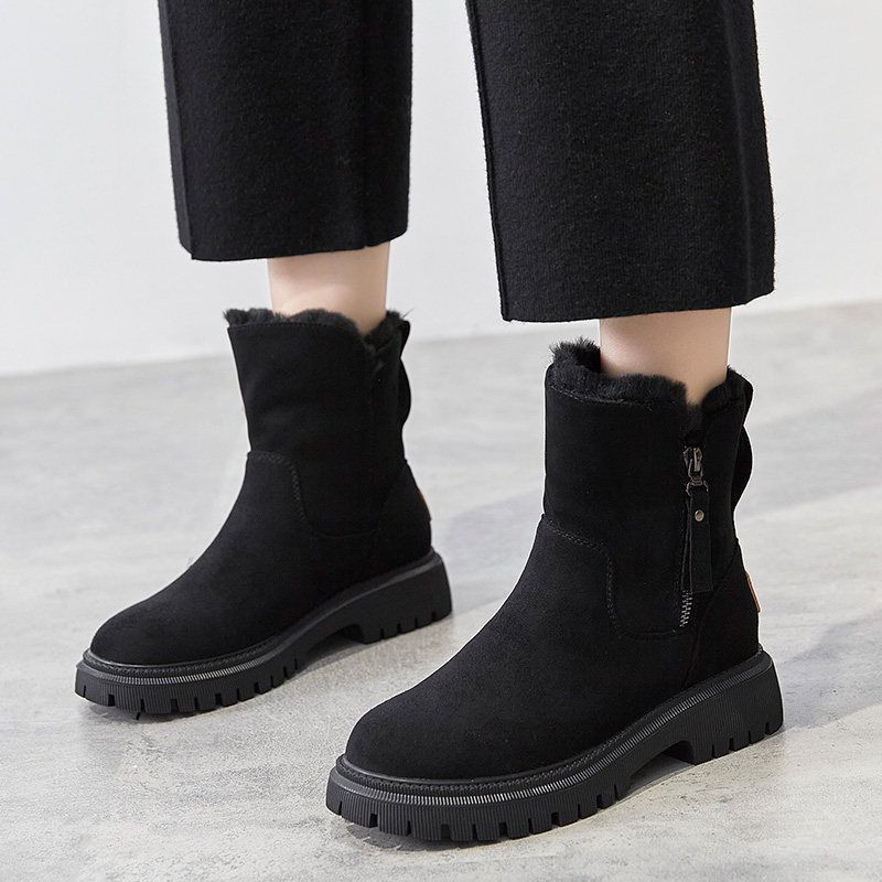 Women's Middle Tube Plush Warm Boots