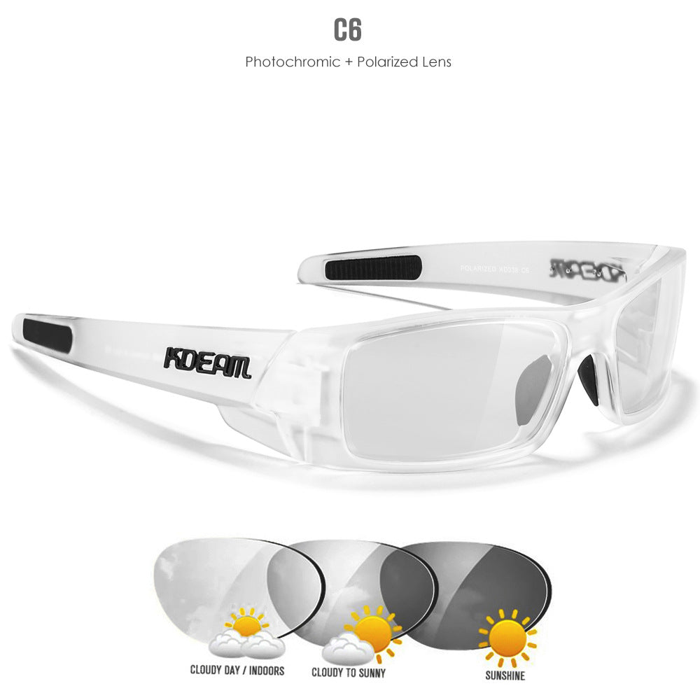 New Outdoor Sports Polarized Sunglasses Square Versatile Eye Protection Colorful Sunglasses
