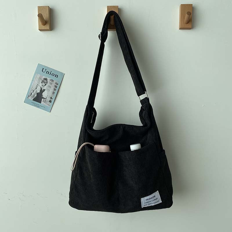 Women's Large Capacity Textured Messenger Bag