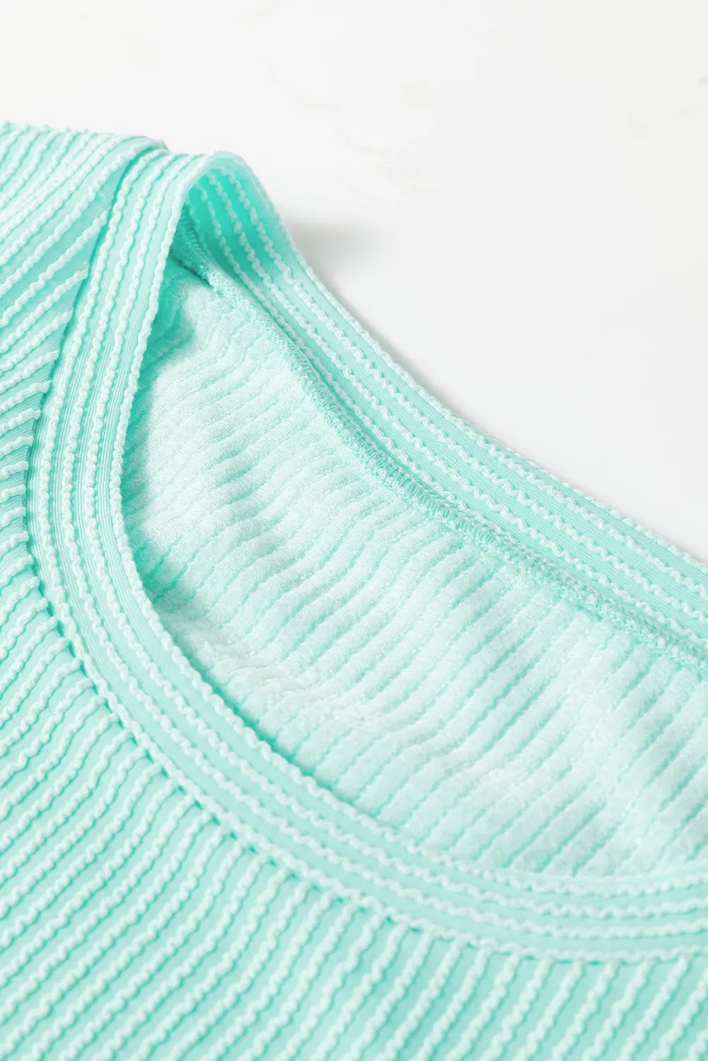 Plus Size T-Shirt - Ribbed Knit - Pocket Detail Everyday