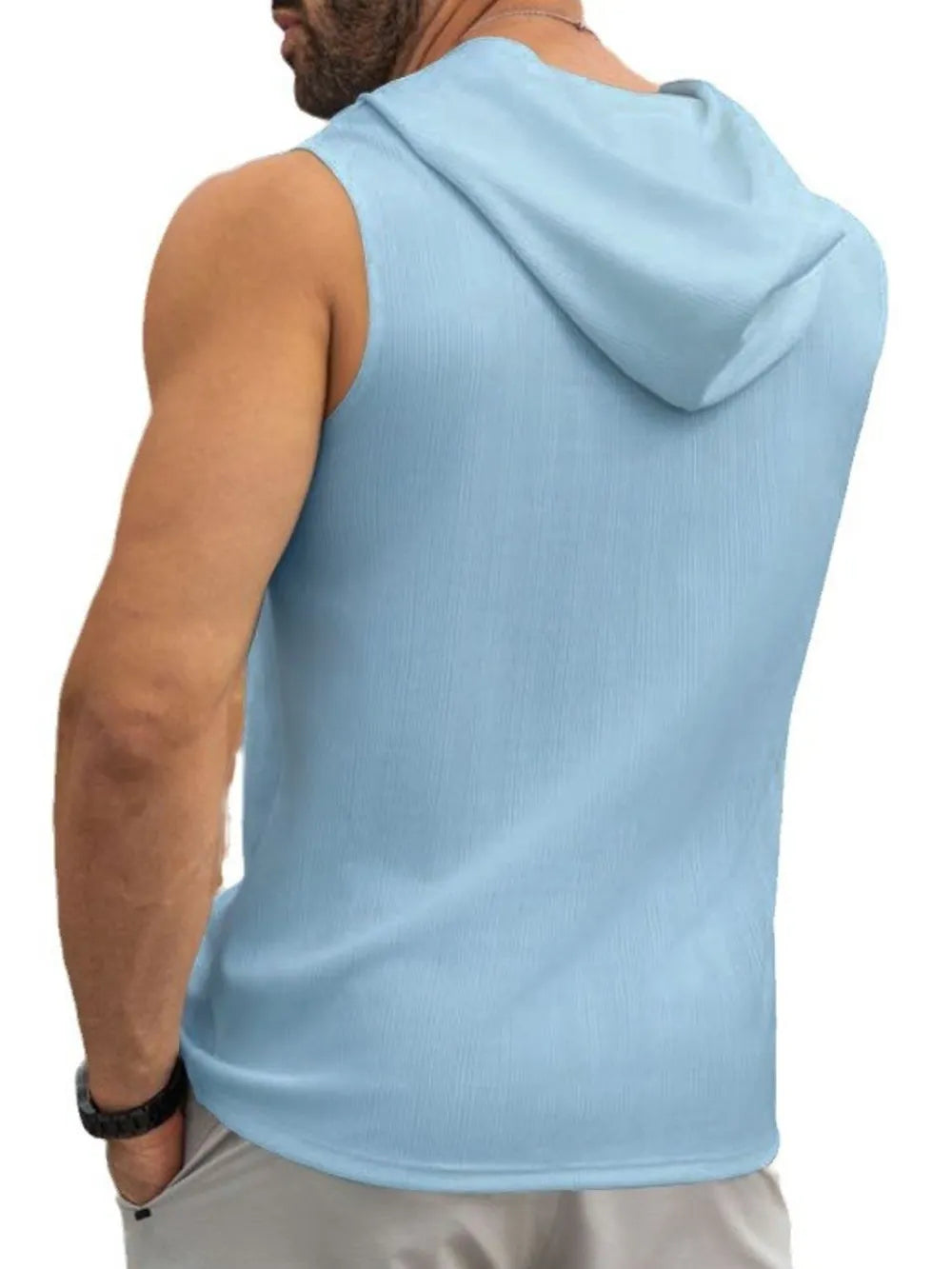Sudadera con capucha y cordones para hombre