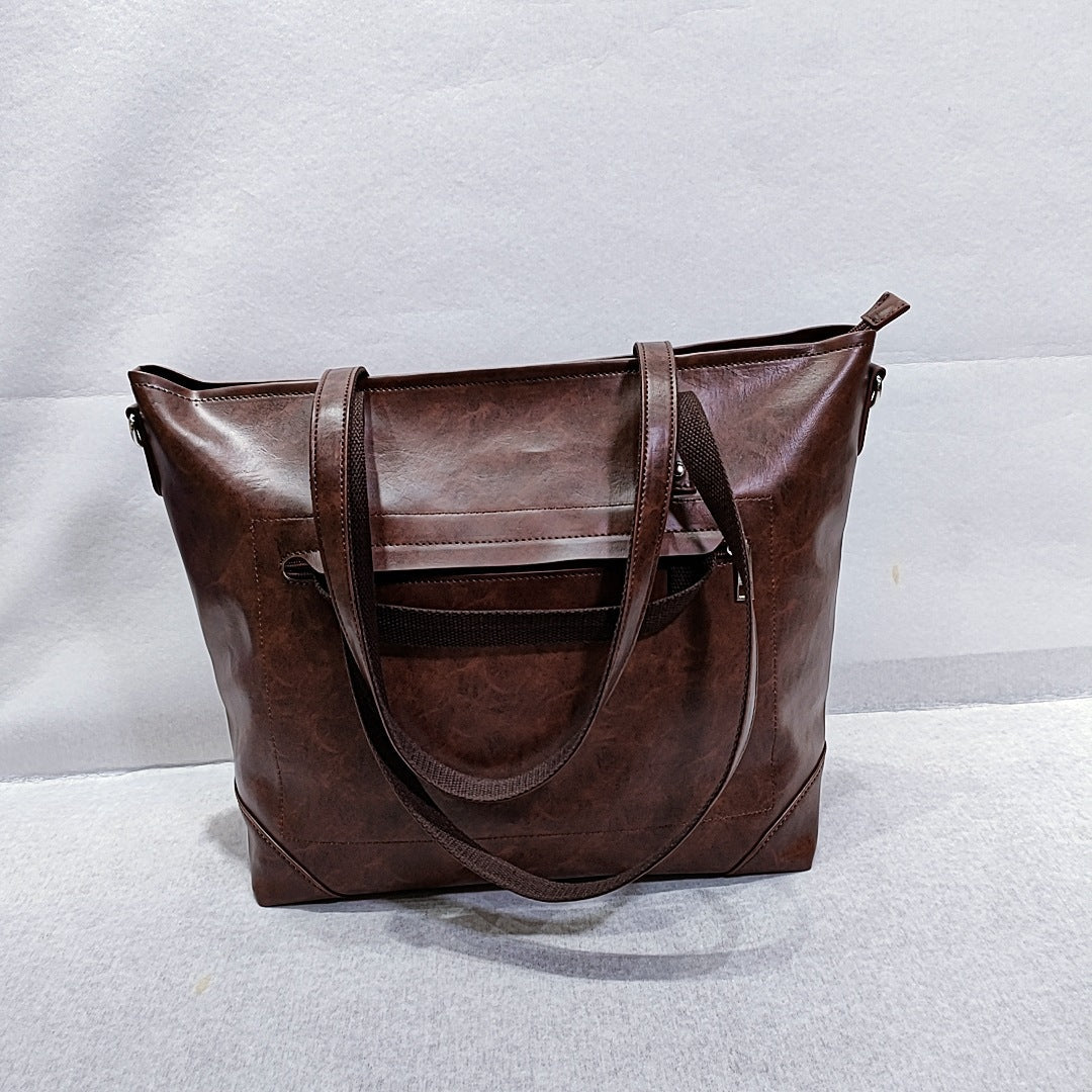 Vintage Vegetable Soft Oil Waxed Travel Bag