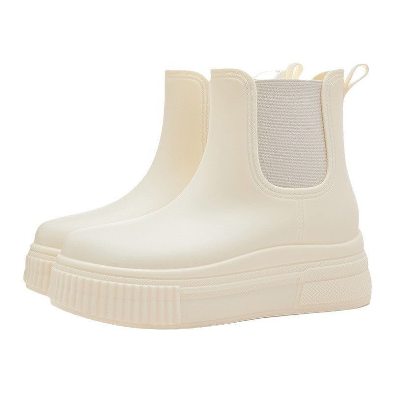 Non-slip Elastic-top Rain Boots