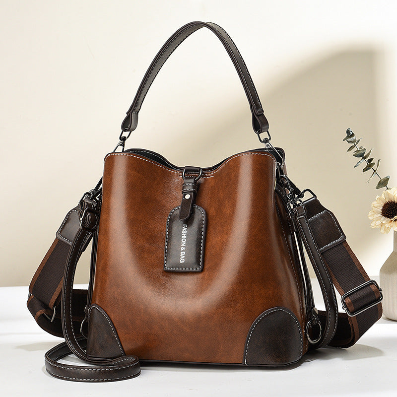 Korean-Style Crossbody Bucket Bag Crossbody Bag