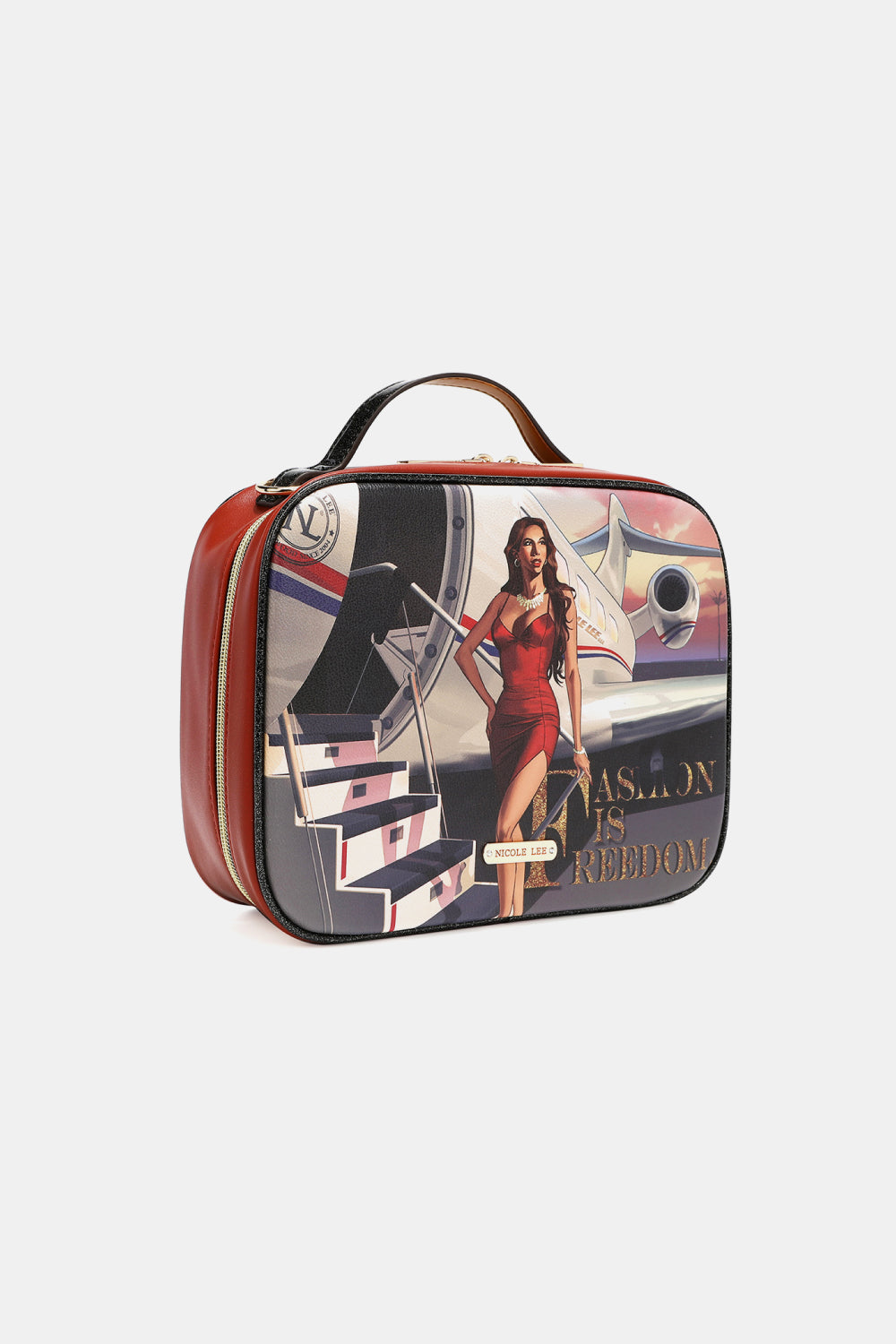 Bolso con estampado de Nicole Lee USA con tres bolsos pequeños