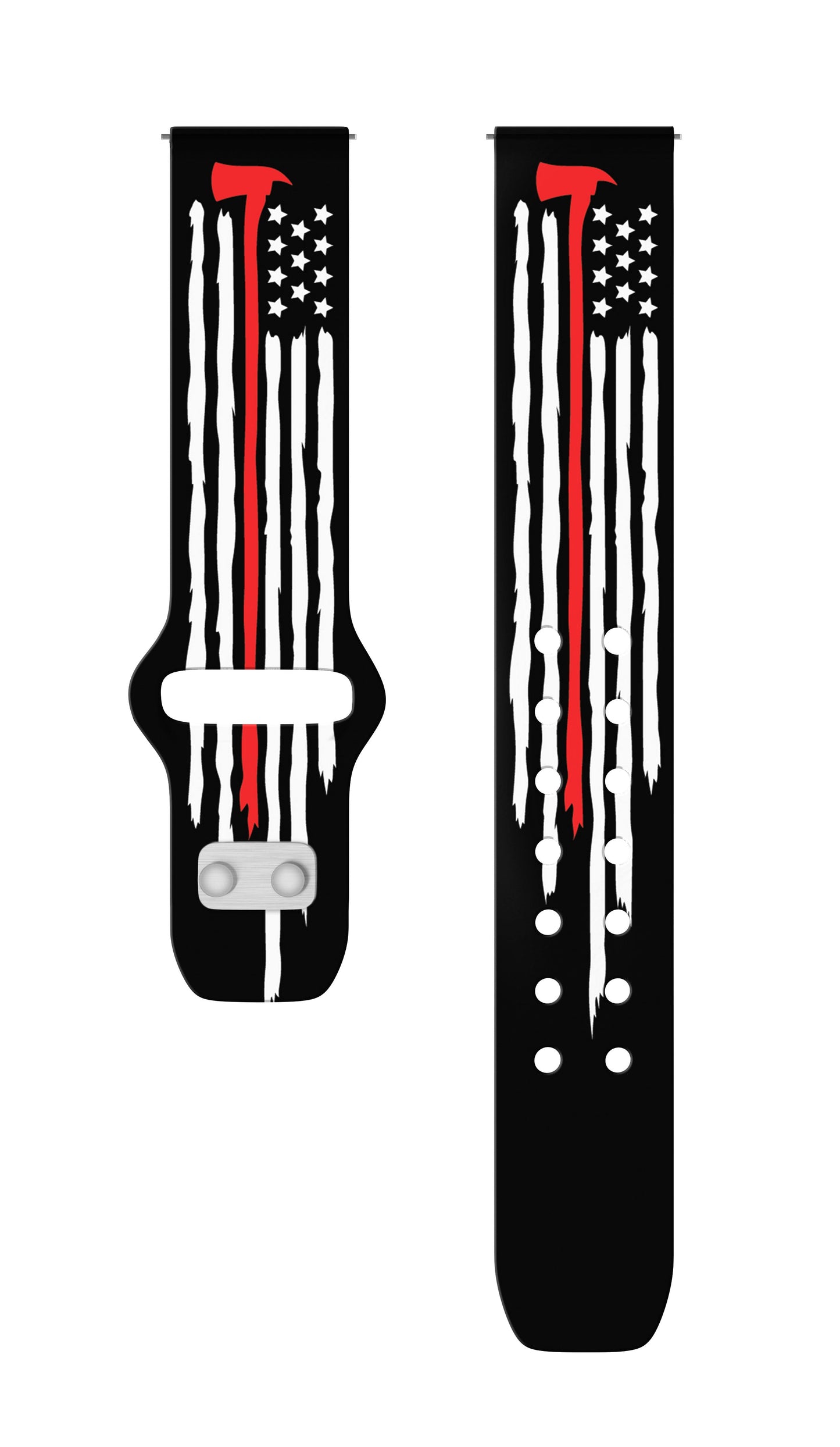 FireFighter First Responder HD  Watchband for Samsung, Garmin, Fossil, and More for Samsung, Garmin, Fossil, and More