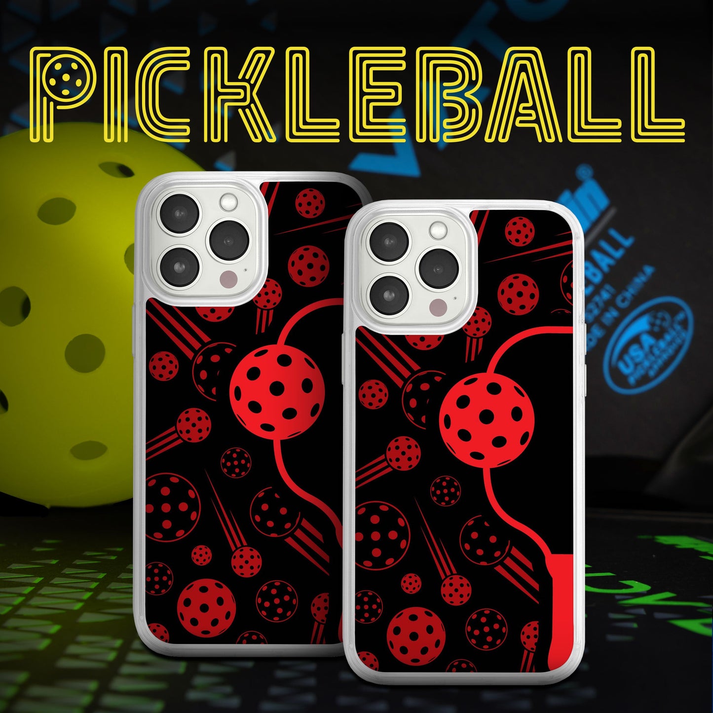Pickleball HD Apple iPhone 12 Series Mag-Safe Phone Case