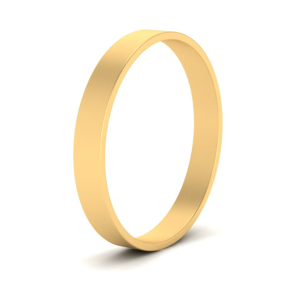 5 mm Flat Gold Wedding Band