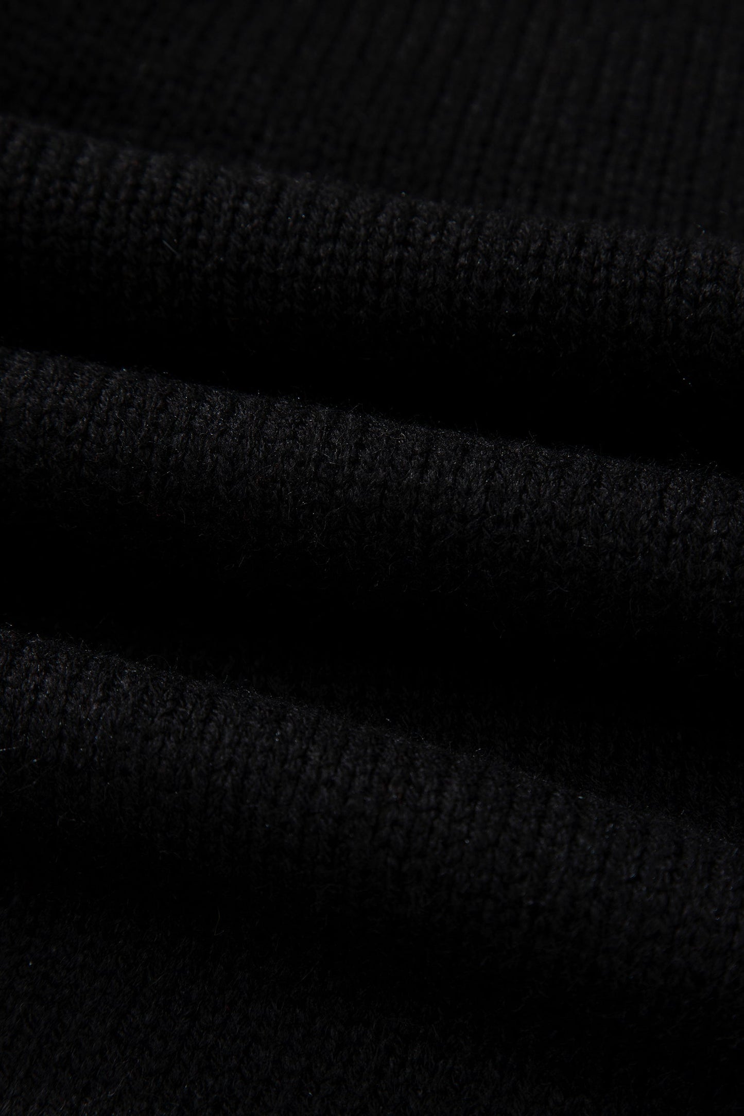 Black Bow Backless Bubble Sleeve Sweater