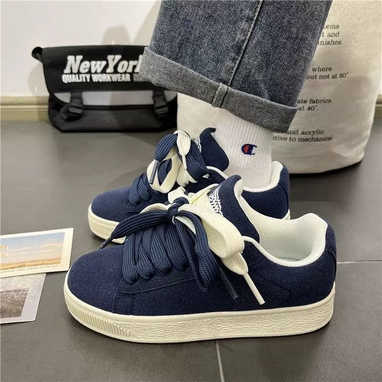 Niche Vintage Chunky-soled Sneakers For Men