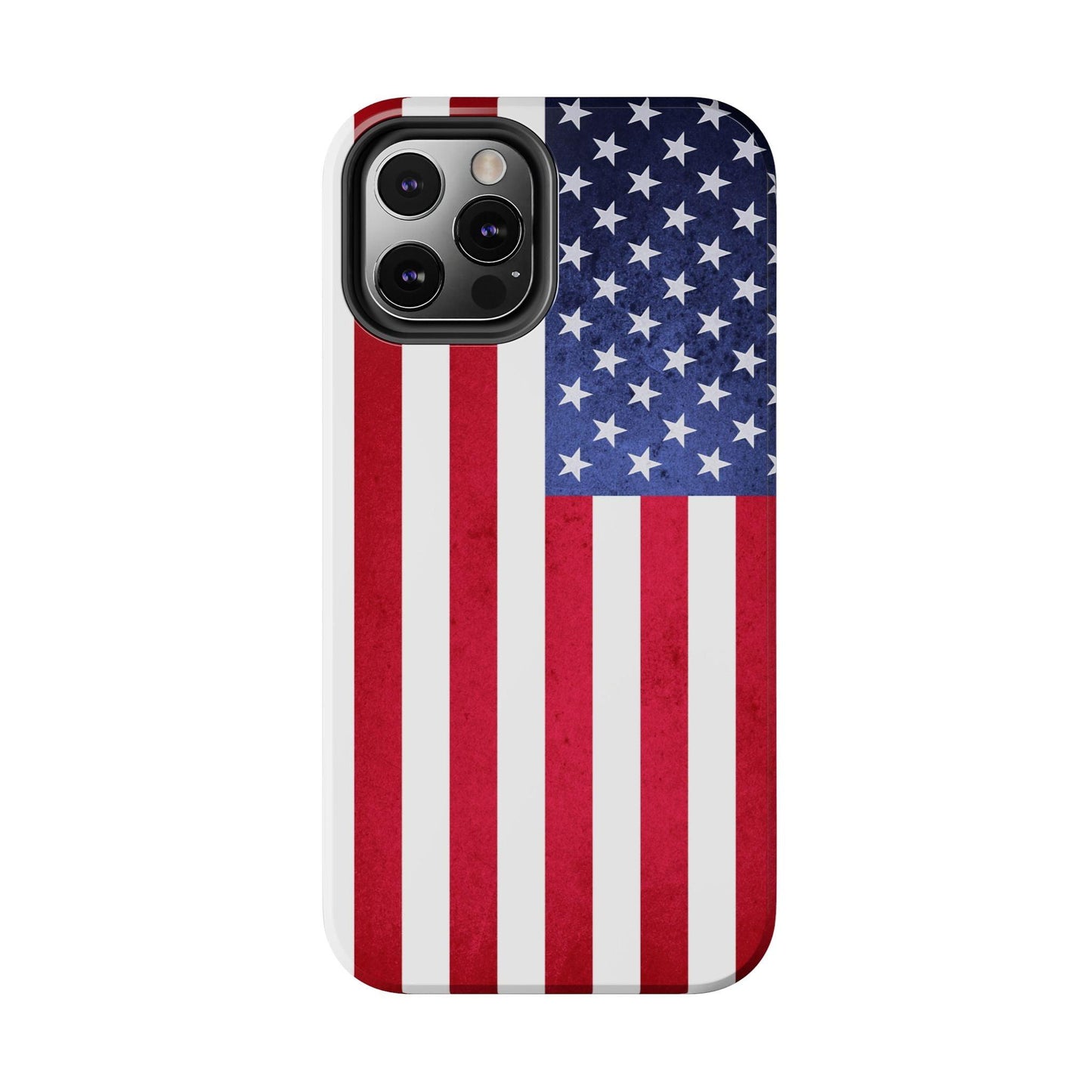 USA Flag Printed Tough Phone Cases
