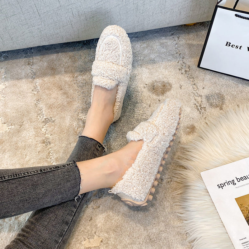 Women's Plush Slip-On Loafers