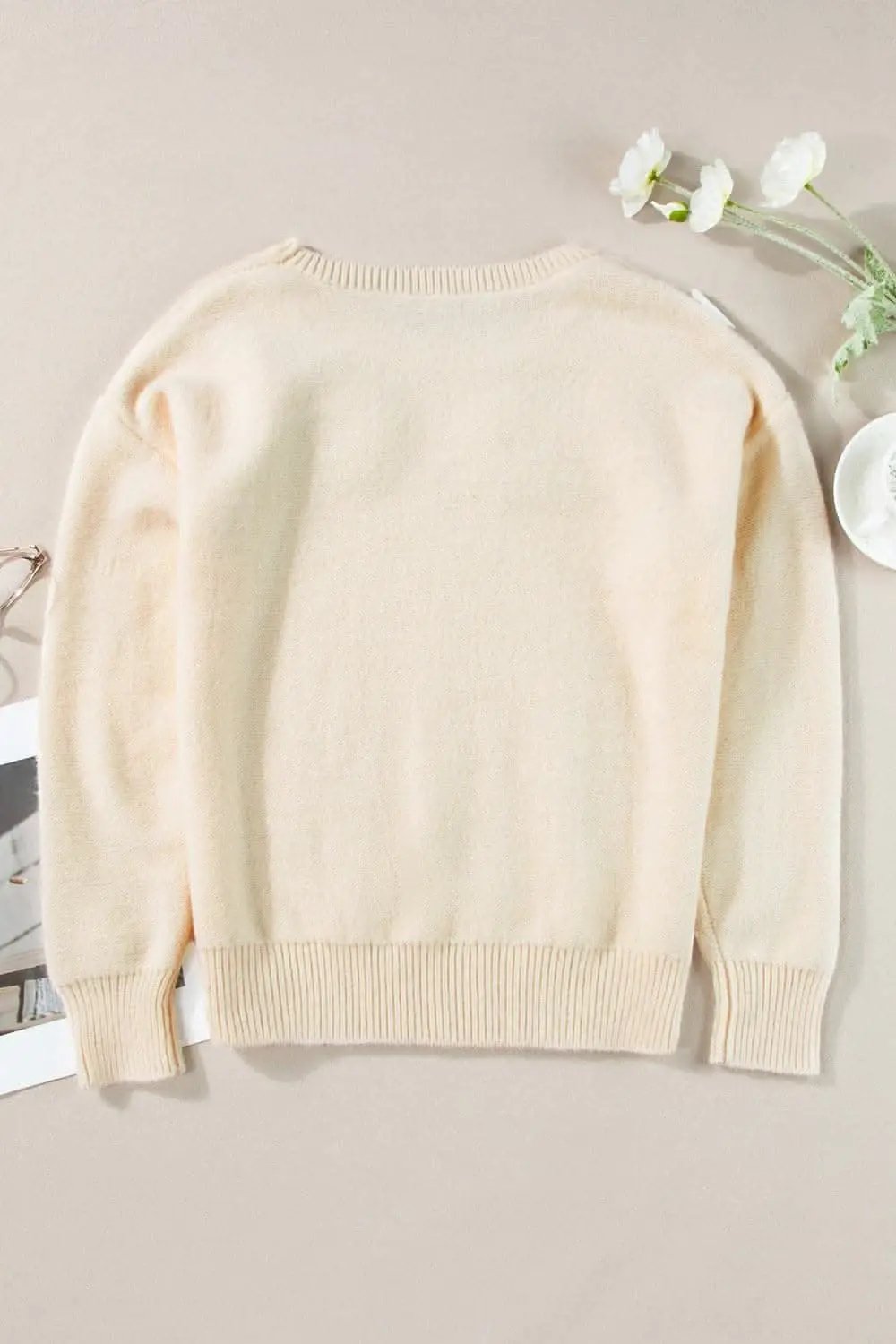 Sweaters Trendsi Chic floral crochet sweater