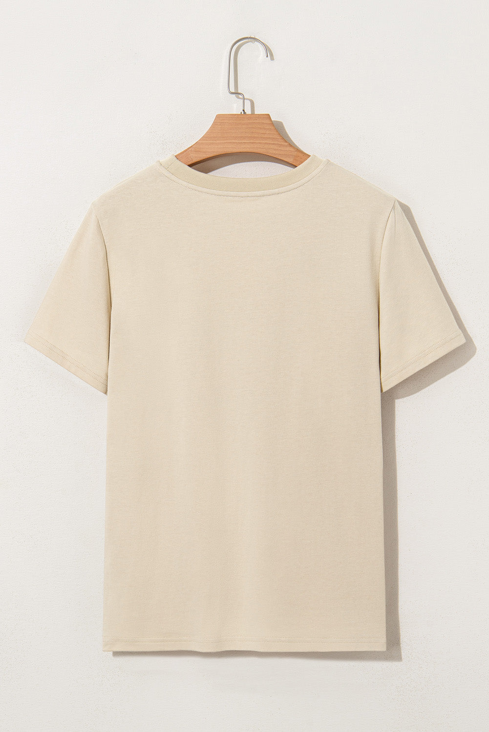 Beige LIVE YOUR BEST LIFE Crew Neck Graphic Tee