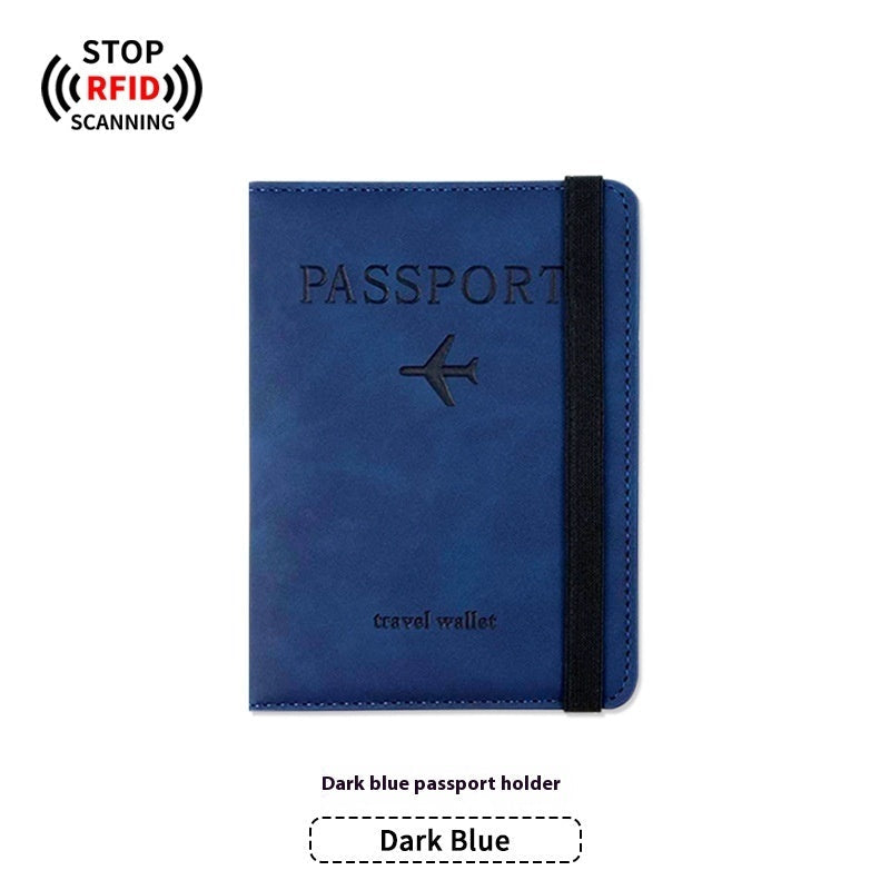 PU Leather Anti-magnetic Passport Holder Luggage Tag Suit