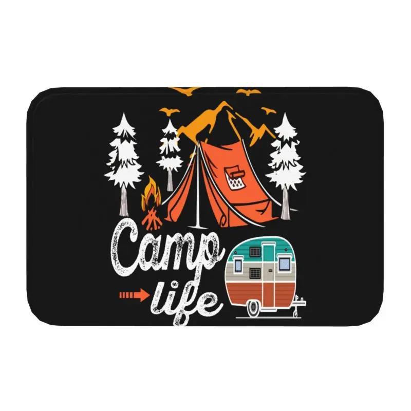River Scenery Flocked Floor Mat Ground Protection Mat