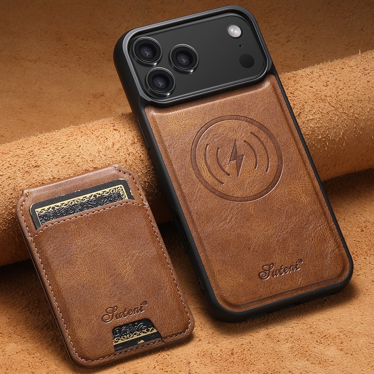 Magnetic Card Holder Two-in-one Wireless Charging Phone Case