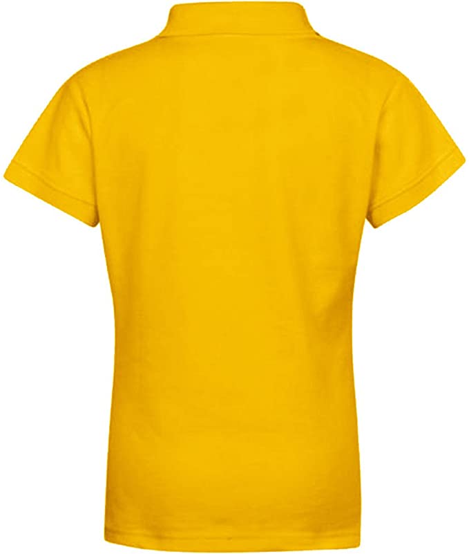 Girls Short Sleeve Pique Polo Shirt