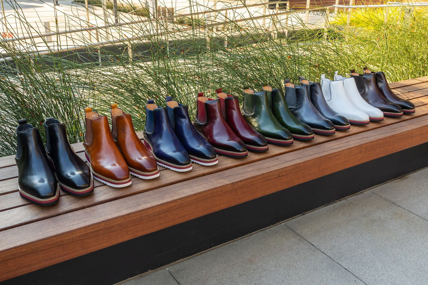 C&E Shoes Calfskin Boot - Cognac