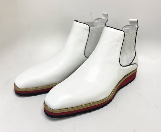 Maurice Calfskin Boot - White
