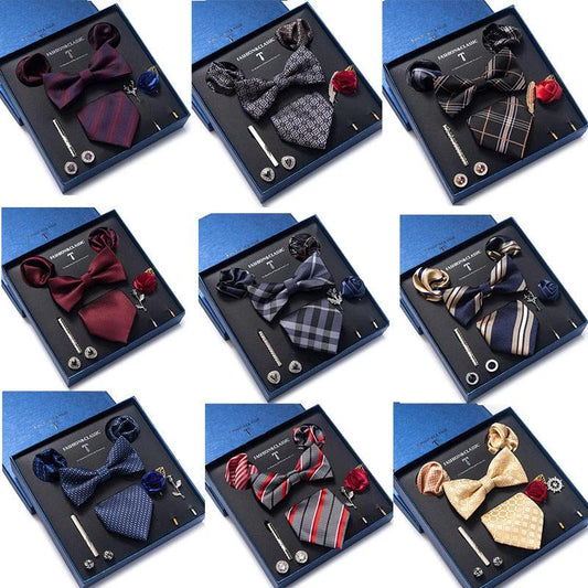 Juego de corbatas de 8 piezas para hombre
