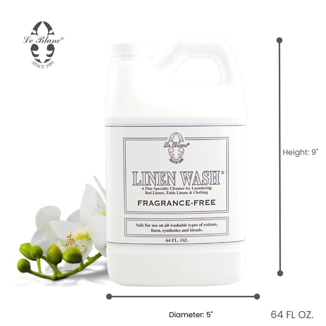 Le Blanc Fragrance Free Linen Wash 64 oz