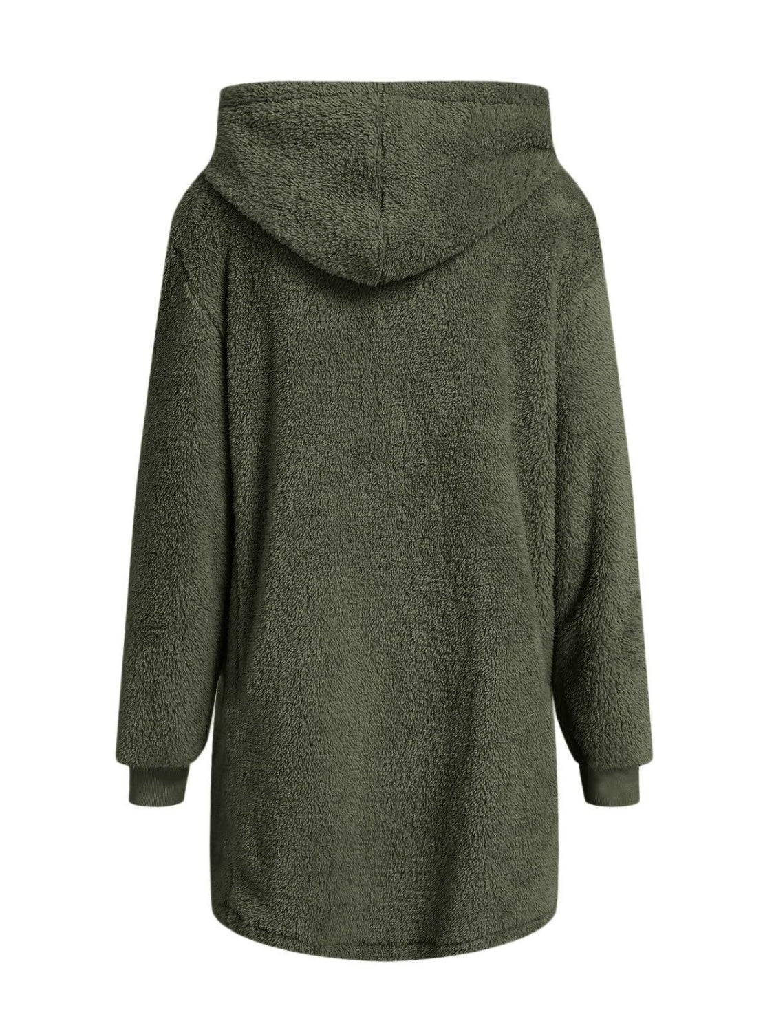 Chaqueta con capucha, manga larga y cremallera, con bolsillos afelpados