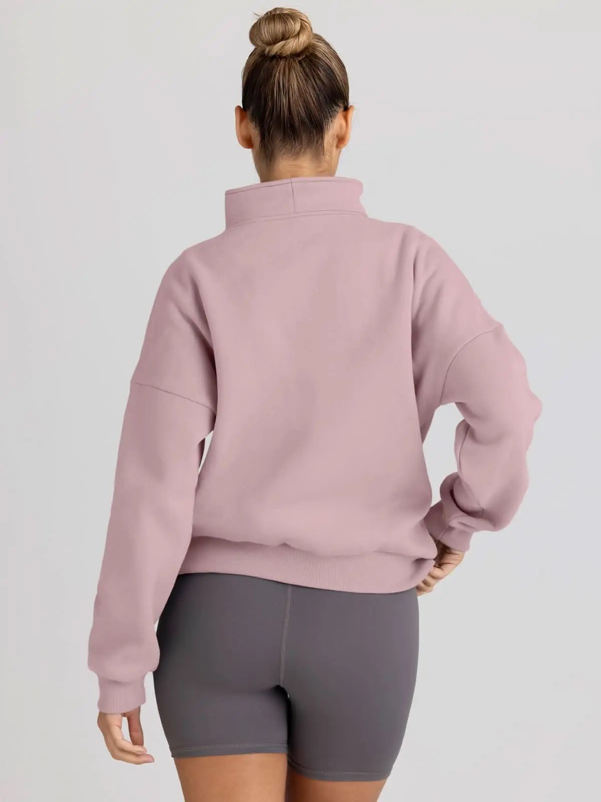 Love Salve Oversized Half Zip Sweatshirt — Cozy Fall Pullover