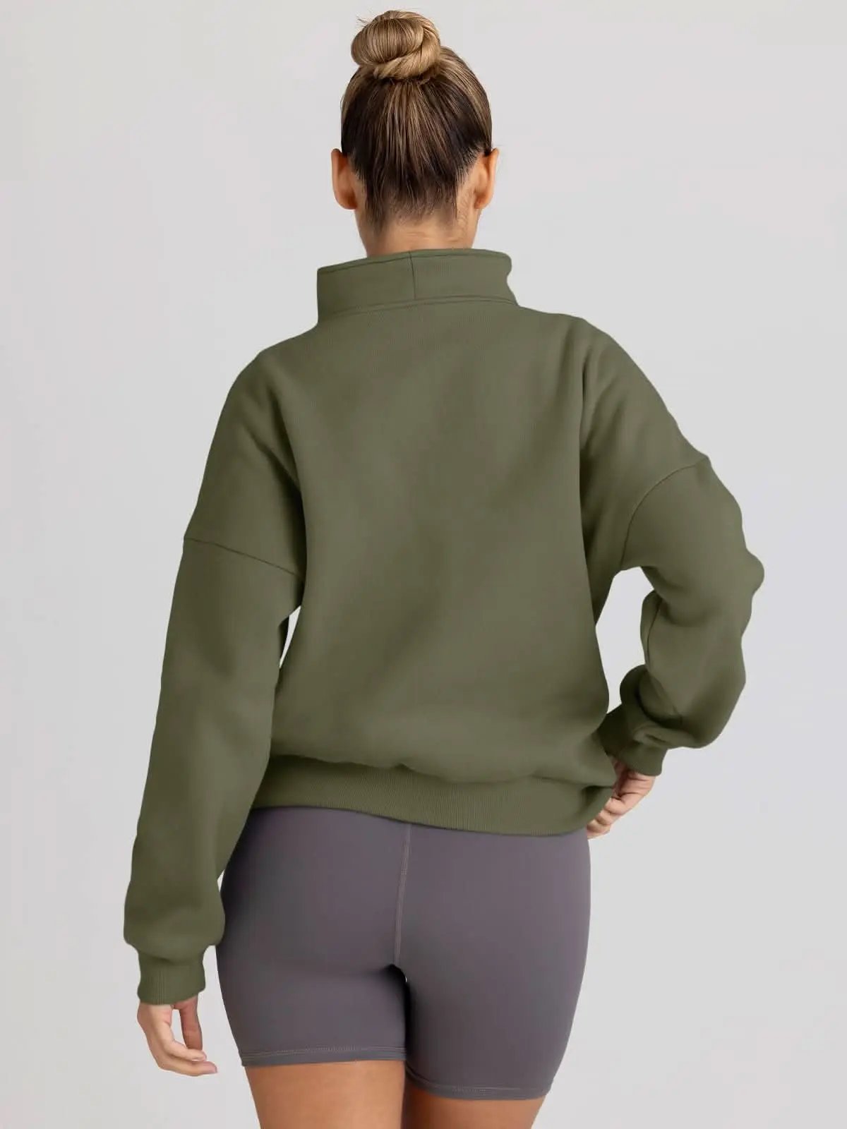 Love Salve Oversized Half Zip Sweatshirt — Cozy Fall Pullover