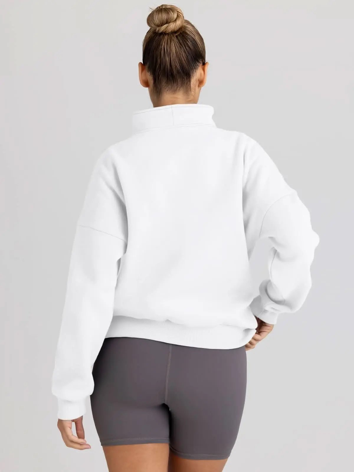 Love Salve Oversized Half Zip Sweatshirt — Cozy Fall Pullover