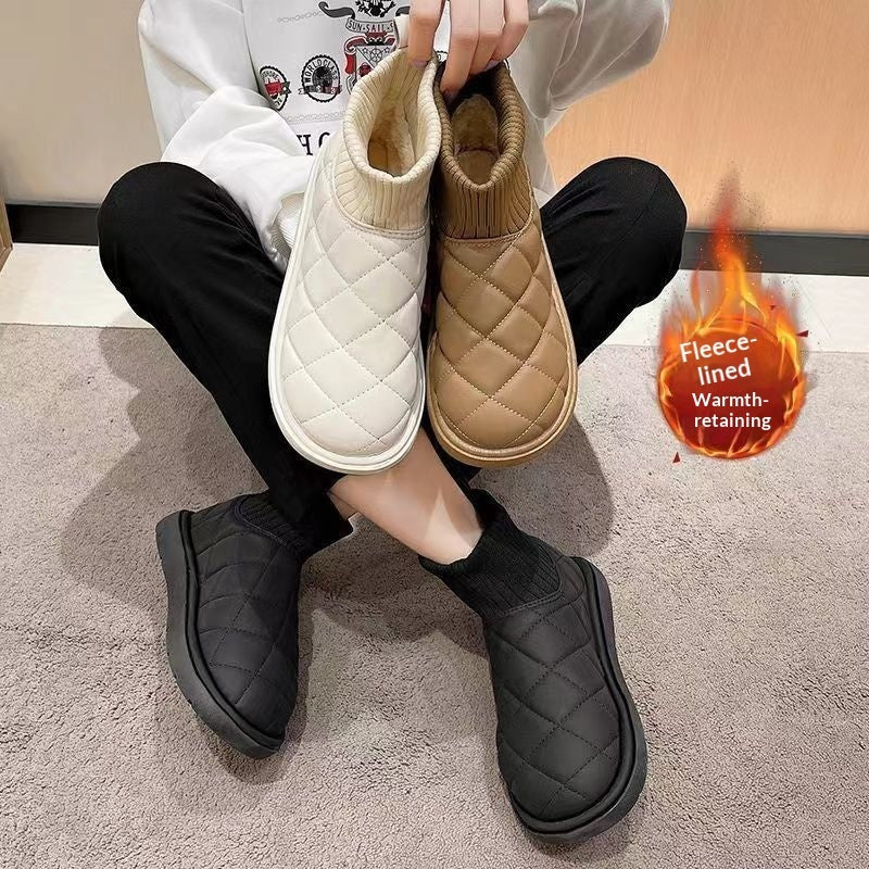 Womens Snow Boots, Non-slip, Fleece-lined Shoes