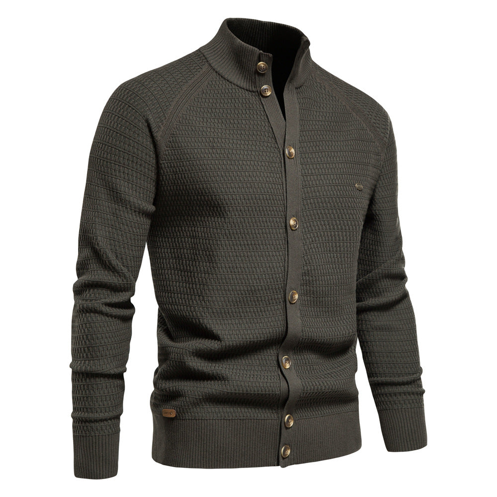 European And American Jacket Cross-border Foreign Trade Autumn And Winter New Cardigan Men's Sweater High Quality Business Sweater Knitted Sweater For Men