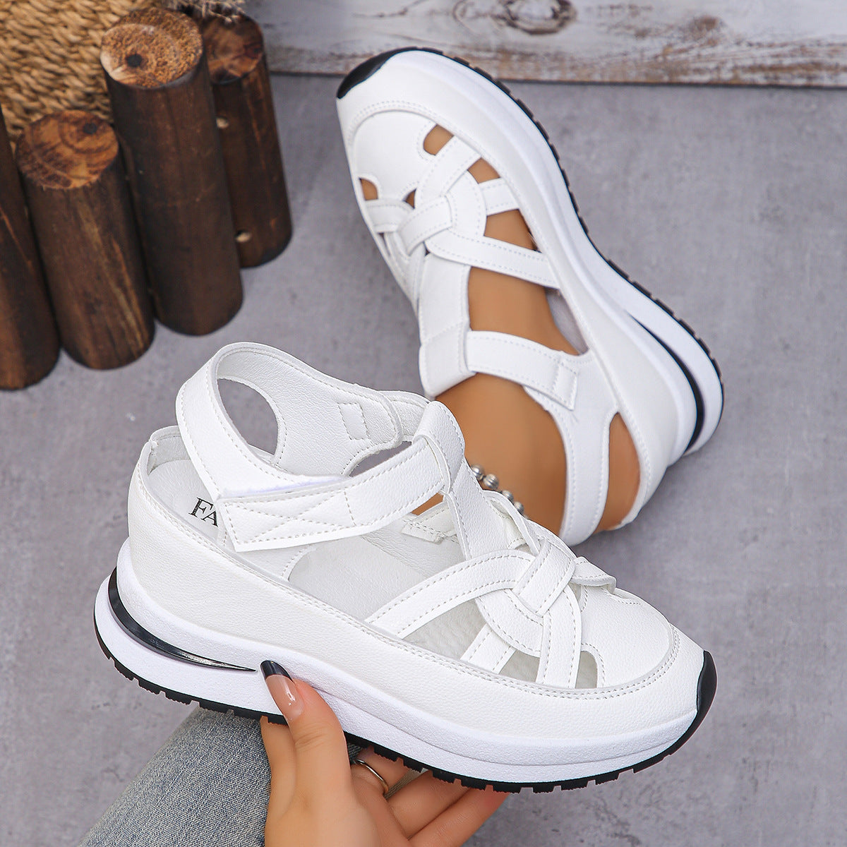Women's Wedge Roman Magic Stick Shoes Platform Casual
