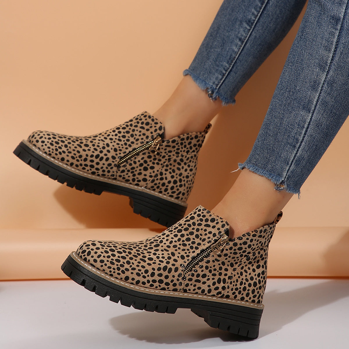 Women's Ankle Boots With Side Zipper