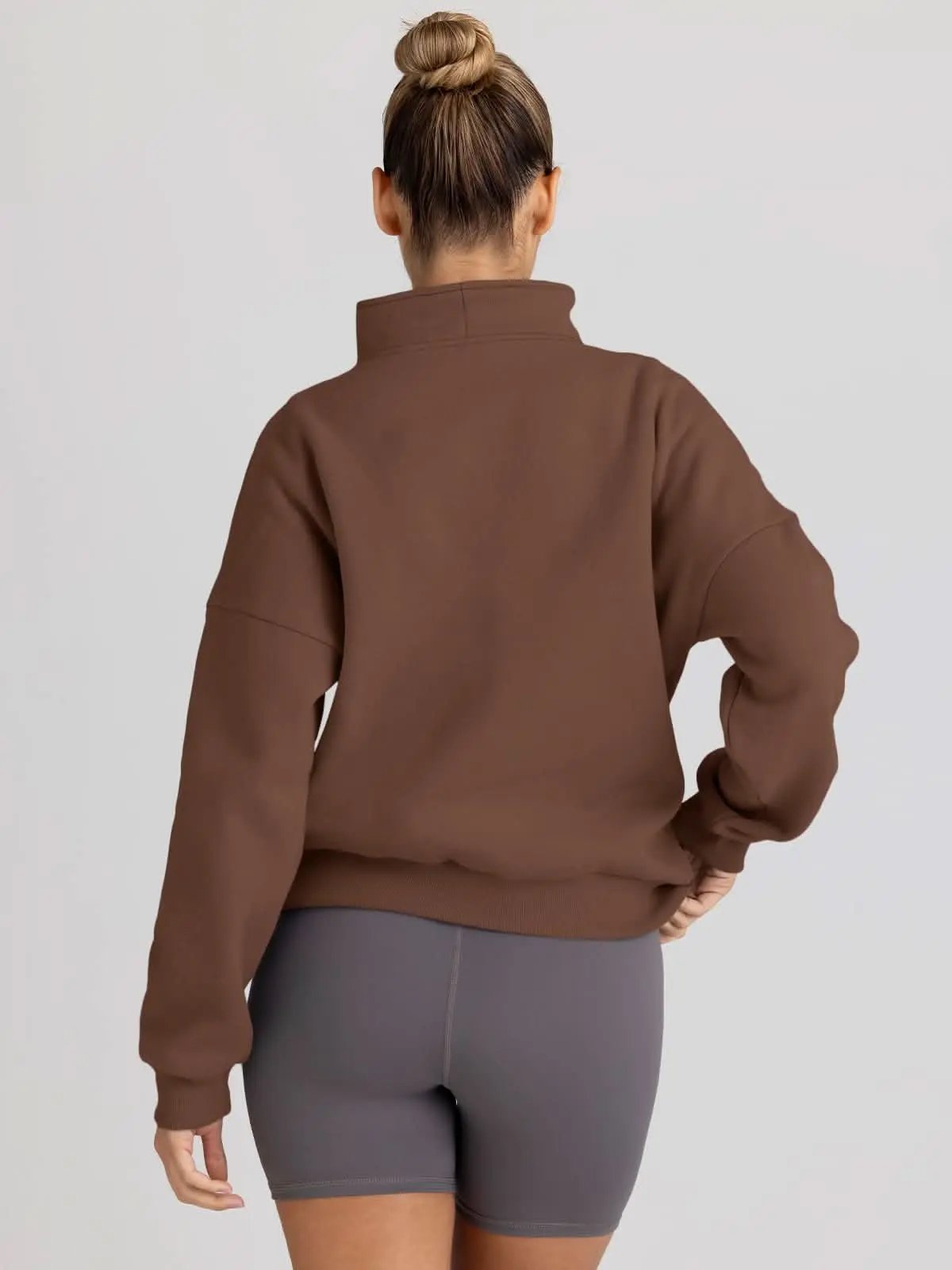 Love Salve Oversized Half Zip Sweatshirt — Cozy Fall Pullover