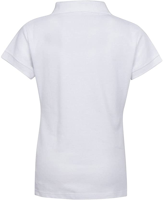 Girls Short Sleeve Pique Polo Shirt