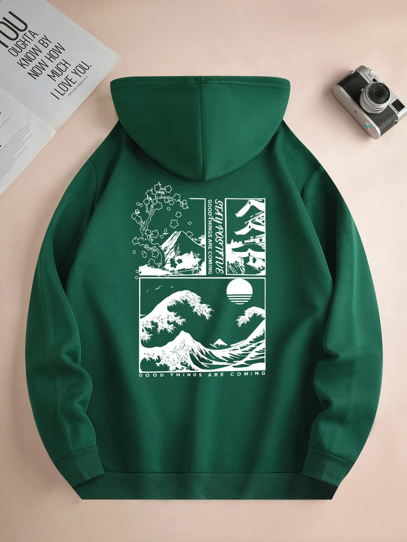 Men's Chic Casual Everyday Drawstring Hoodie