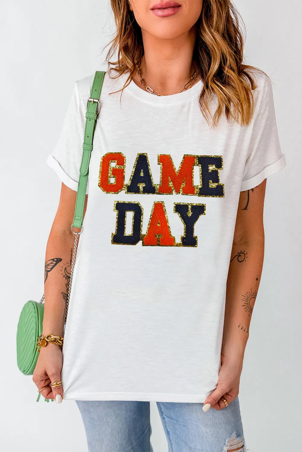 Camiseta de manga corta y cuello redondo GAME DAY