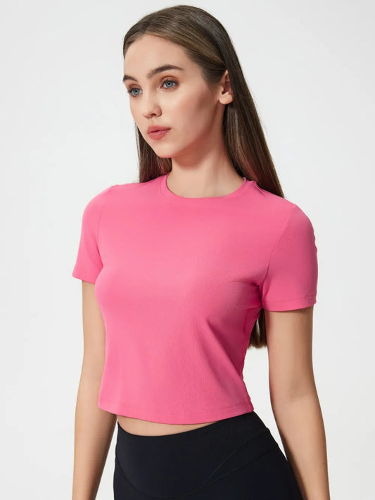 Camiseta deportiva de manga corta y cuello redondo Millennia
