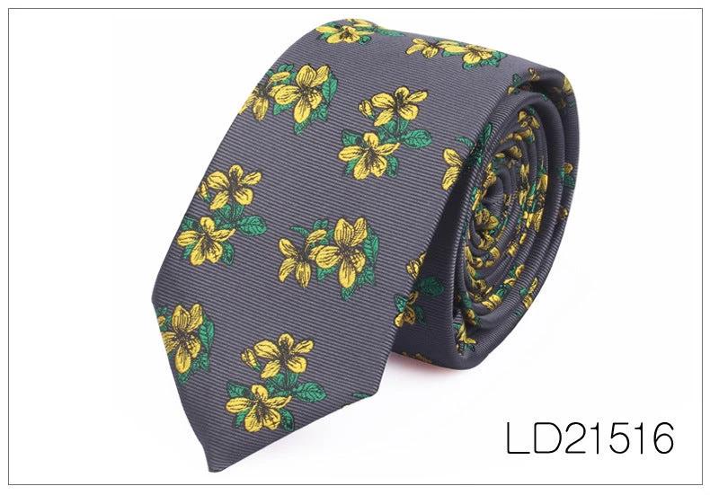 Men's Casual Fashion 6cm Flower Graffiti Tie