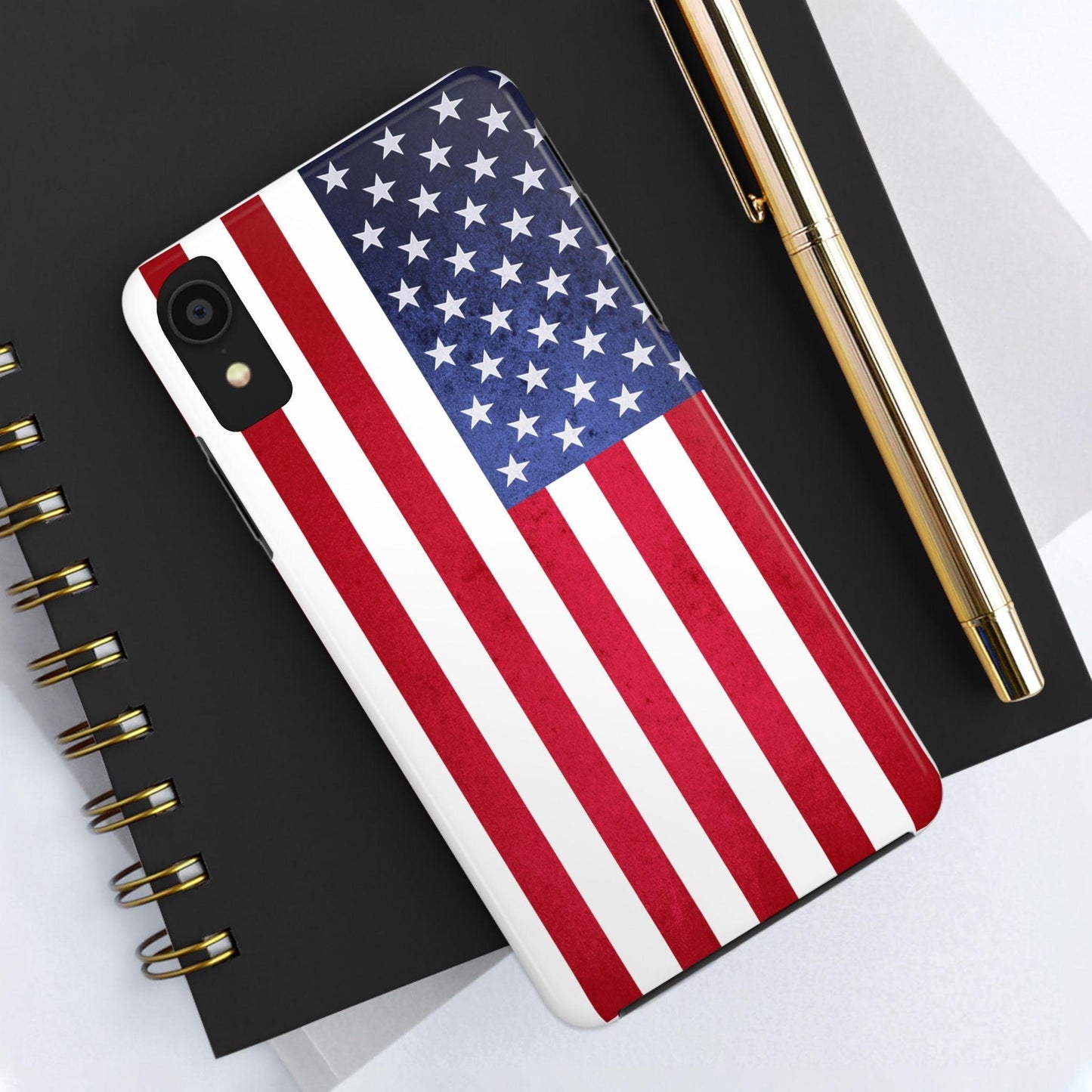 USA Flag Printed Tough Phone Cases